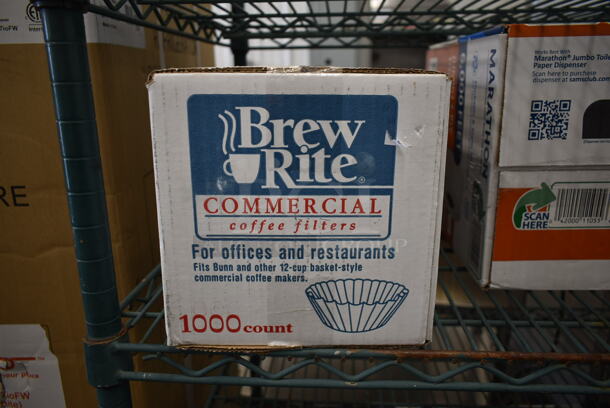 ALL ONE MONEY! Tier Lot of 3 Boxes; Brew Basket Filters, Toilet Paper and Plastic Cutlery.  - Image 4 of 4