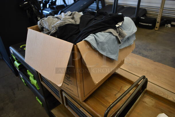 ALL ONE MONEY! Lot of Various Gray, Black and Light Blue Clothing - Image 2 of 4