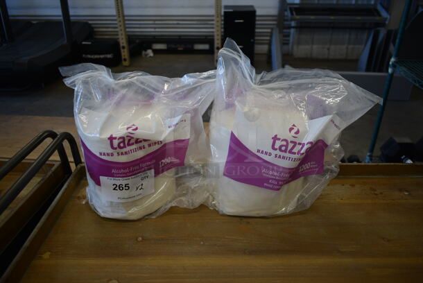 ALL ONE MONEY! 2 Bags of Tazza Hand Sanitizer Wipes - Image 1 of 3