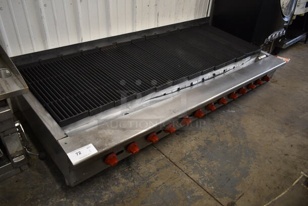 Stainless Steel Commercial Countertop Natural Gas Powered Charbroiler Grill. - Image 1 of 8