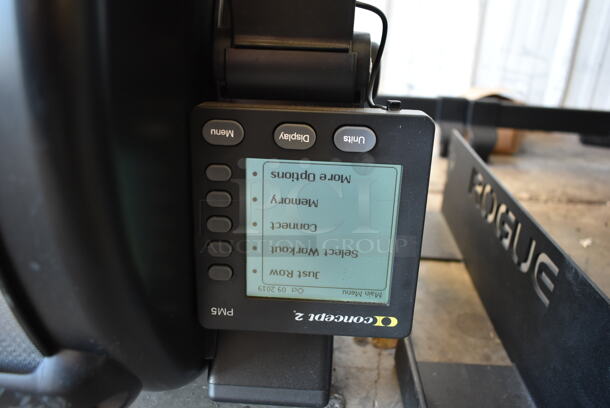 Concept 2 PM5 Metal Commercial Floor Style Indoor Rowing Exercise Machine. Stock Picture Used as Gallery. Tested and Working! - Image 7 of 12