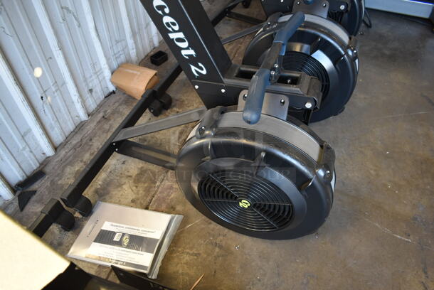 Concept 2 PM5 Metal Commercial Floor Style Indoor Rowing Exercise Machine. Stock Picture Used as Gallery. Tested and Working! - Image 8 of 12