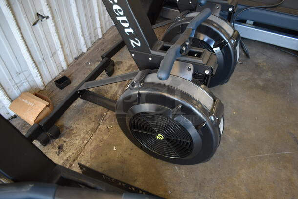 Concept 2 PM5 Metal Commercial Floor Style Indoor Rowing Exercise Machine. Stock Picture Used as Gallery. Tested and Working! - Image 7 of 11