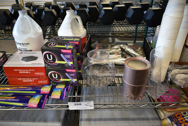 ALL ONE MONEY! Tier Lot of Various Items Including Kotex Tampons and Disposable Cups - Image 3 of 4