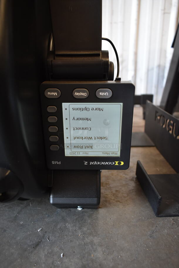 Concept 2 PM5 Metal Commercial Floor Style Indoor Rowing Exercise Machine. Stock Picture Used as Gallery. Tested and Working! - Image 6 of 11