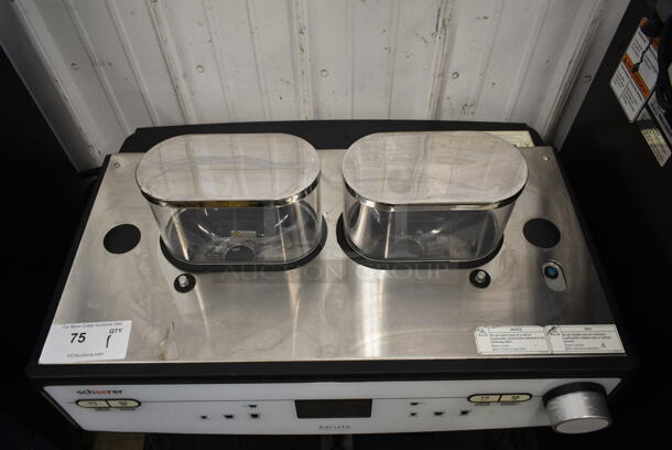 2018 Schaerer Barista Stainless Steel Commercial Countertop 2 Group Espresso Machine w/ 2 Steam Wands and 2 Hoppers. 208/240 Volts, 1 Phase. - Image 3 of 9