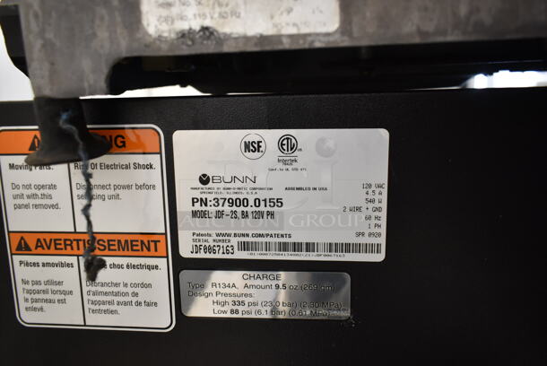 2020 Bunn JDF-2S Metal Commercial Countertop Refrigerated Juice Beverage Dispenser. 120 Volts, 1 Phase. Tested and Powers On But Does Not Get Cold - Image 7 of 7