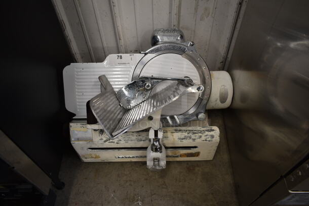 Globe Stainless Steel Commercial Countertop Automatic Meat Slicer w/ Blade Sharpener. 115 Volts, 1 Phase. Tested and Working! - Image 1 of 6