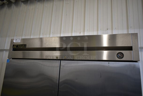 2011 True T-49F ENERGY STAR Stainless Steel Commercial 2 Door Reach In Freezer w/ Poly Coated Racks on Commercial Casters. 115 Volts, 1 Phase. Tested and Powers On But Does Not Get Cold - Image 2 of 8