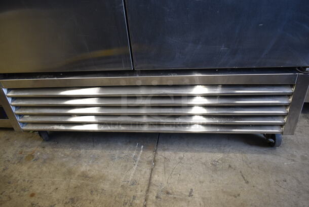 2011 True T-49F ENERGY STAR Stainless Steel Commercial 2 Door Reach In Freezer w/ Poly Coated Racks on Commercial Casters. 115 Volts, 1 Phase. Tested and Powers On But Does Not Get Cold - Image 4 of 8
