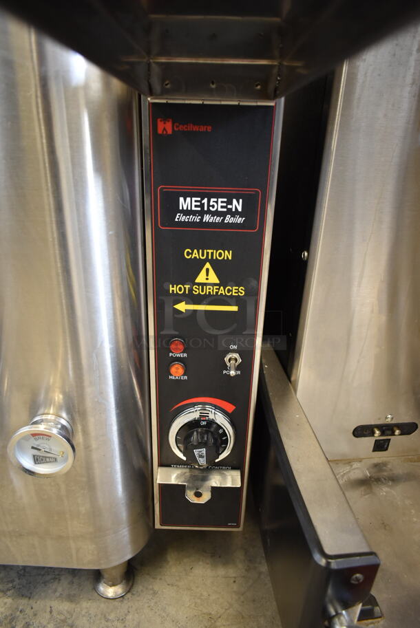 Cecilware ME15E-N Stainless Steel Commercial Countertop Coffee Urn. 208/240 Volts, 1 Phase.  - Image 5 of 7