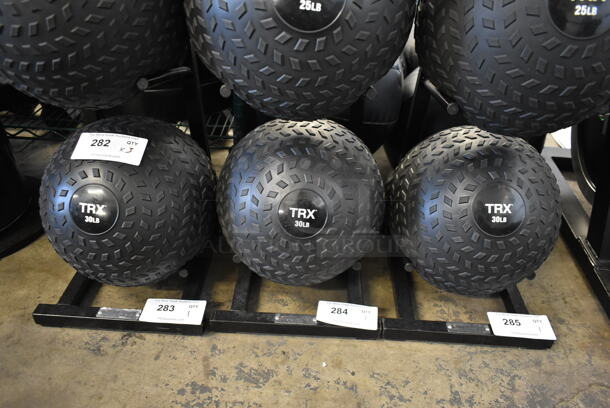 3 TRX 30 Pound Medicine Balls. 3 Times Your Bid! - Image 1 of 3