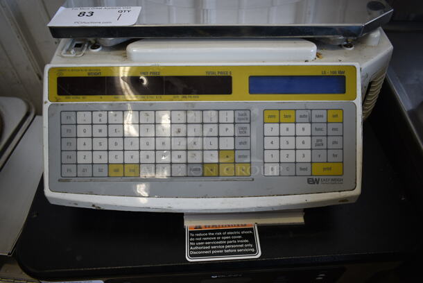 Easy Weigh LS-100 Metal Commercial Countertop 30 Pound Capacity Food Portioning Scale. Tested and Working! - Image 2 of 9