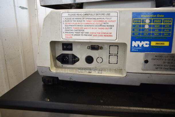 Easy Weigh LS-100 Metal Commercial Countertop 30 Pound Capacity Food Portioning Scale. Tested and Working! - Image 6 of 9