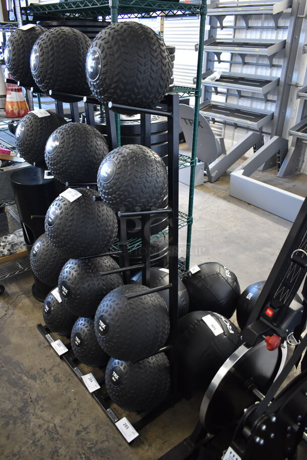 Power Systems Metal 5 Tier Black Medicine Ball Tree. Does Not Come w/ Contents. - Image 2 of 4