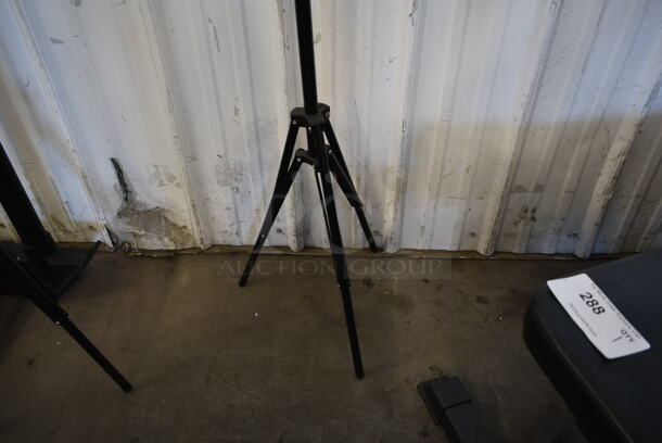 Metal Black Floor Style Light on Tripod - Image 2 of 5