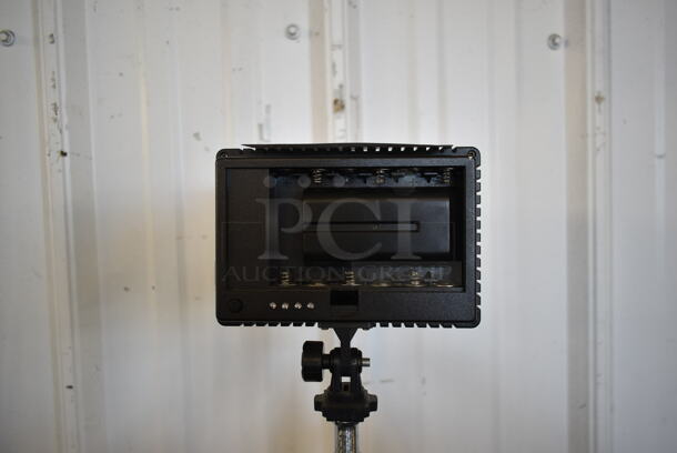Metal Black Floor Style Light on Tripod - Image 5 of 5