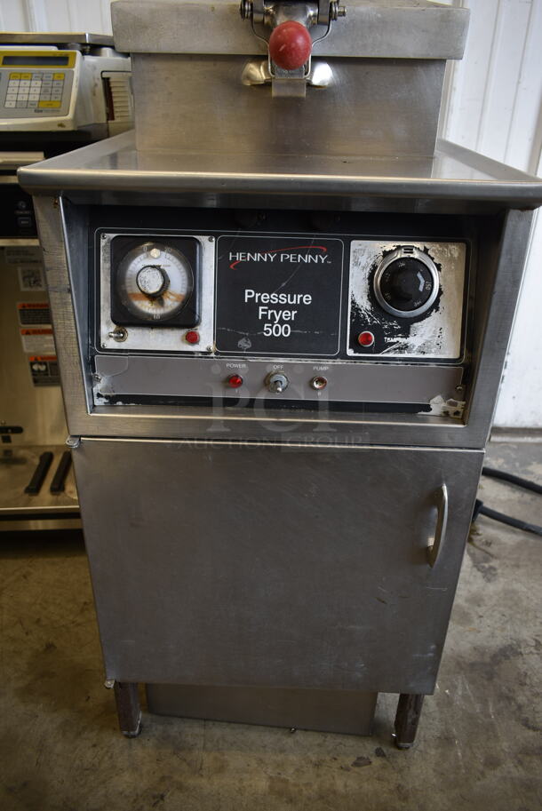 Henny Penny RB 500 Stainless Steel Commercial Floor Style Electric Powered Pressure Fryer. 208 Volts, 3 Phase.  - Image 5 of 10