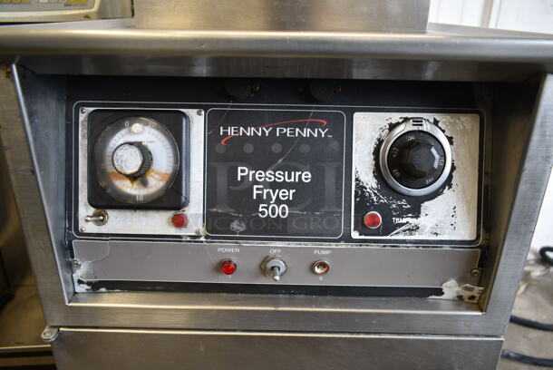 Henny Penny RB 500 Stainless Steel Commercial Floor Style Electric Powered Pressure Fryer. 208 Volts, 3 Phase.  - Image 6 of 10