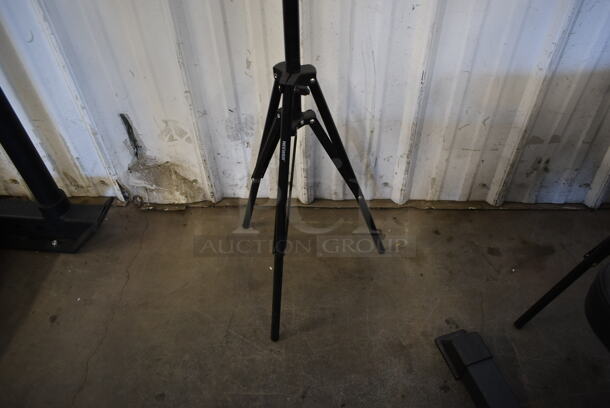 Metal Black Floor Style Light on Tripod - Image 2 of 5
