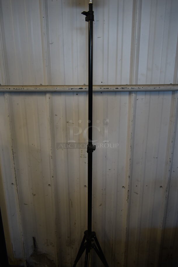 Metal Black Floor Style Light on Tripod - Image 3 of 5