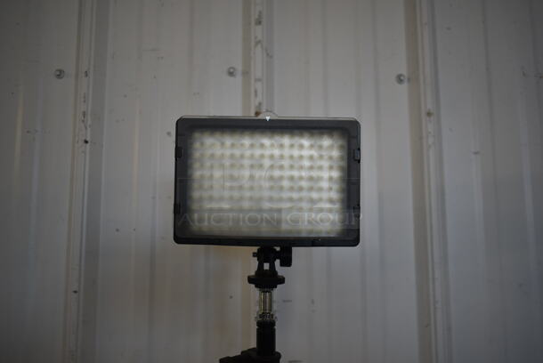 Metal Black Floor Style Light on Tripod - Image 4 of 5