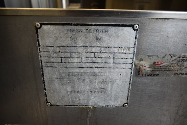 Henny Penny RB 500 Stainless Steel Commercial Floor Style Electric Powered Pressure Fryer. 208 Volts, 3 Phase.  - Image 10 of 10