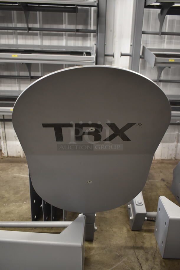 TRX Metal Gray Floor Style 4 Tier Suspension Bay w/ Dumbbell Racks and Target Pull Up Bar. - Image 4 of 8