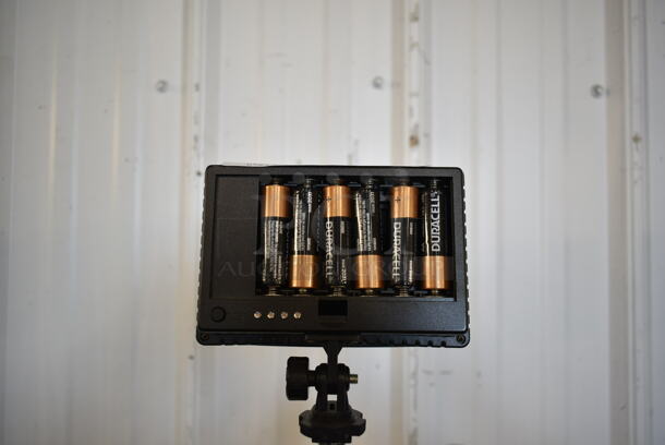Metal Black Floor Style Light on Tripod - Image 5 of 5