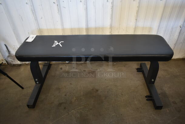 Metal Black Flat Workout Bench - Image 1 of 6