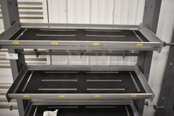 TRX Metal Gray Floor Style 4 Tier Suspension Bay w/ Dumbbell Racks and Target Pull Up Bar. - Image 7 of 8