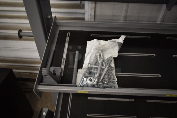 TRX Metal Gray Floor Style 4 Tier Suspension Bay w/ Dumbbell Racks and Target Pull Up Bar. - Image 8 of 8
