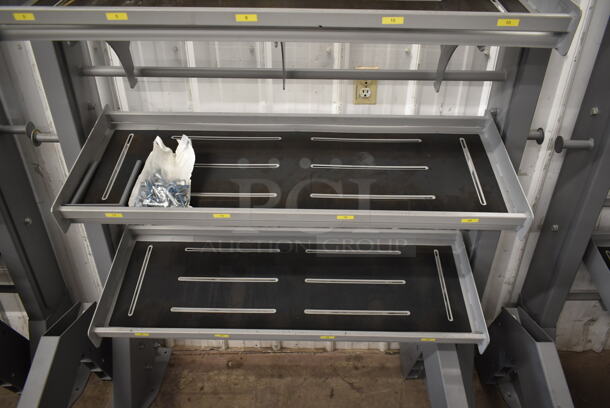 TRX Metal Gray Floor Style 4 Tier Suspension Bay w/ Dumbbell Racks and Target Pull Up Bar. - Image 4 of 8