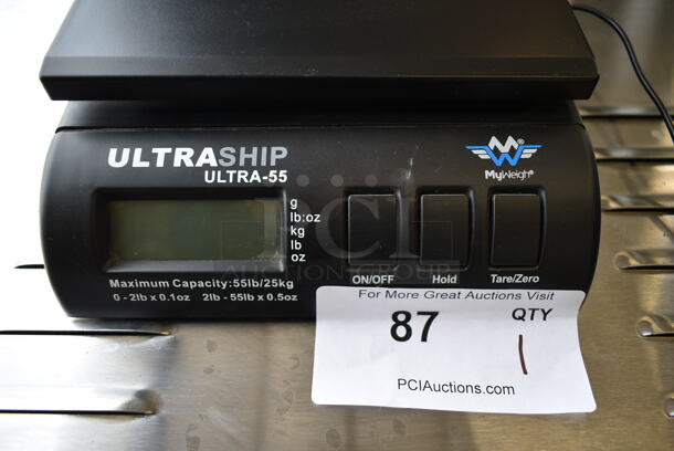 Ultra Ship Ultra-55 Countertop 55 Pound Capacity Scale.  - Image 3 of 5