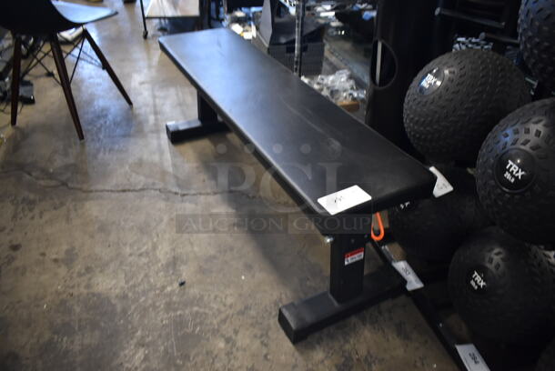 Rogue Metal Black Flat Workout Bench. Stock Picture - Cosmetic Condition May Vary. - Image 2 of 5