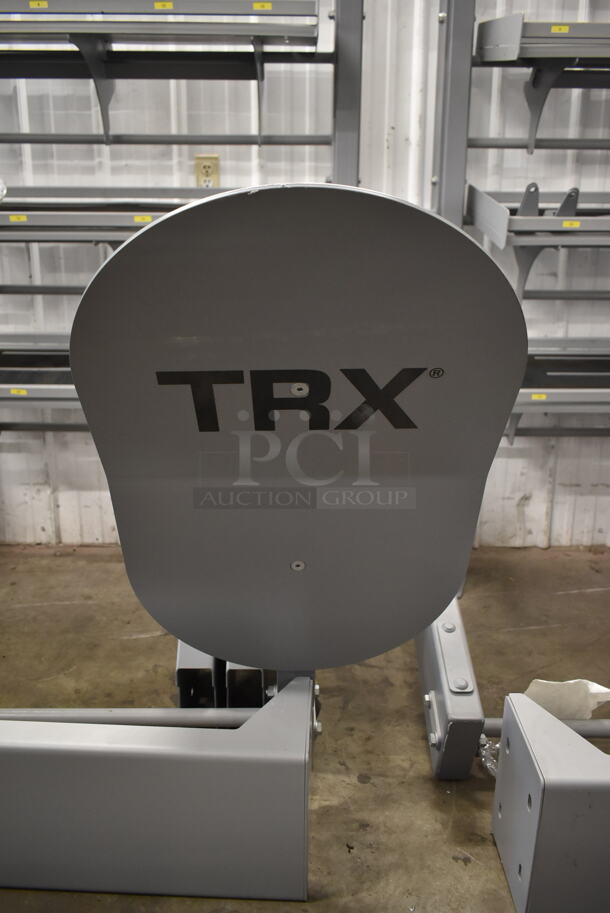 TRX Metal Gray Floor Style 4 Tier Suspension Bay w/ Dumbbell Racks and Target Pull Up Bar. - Image 8 of 8
