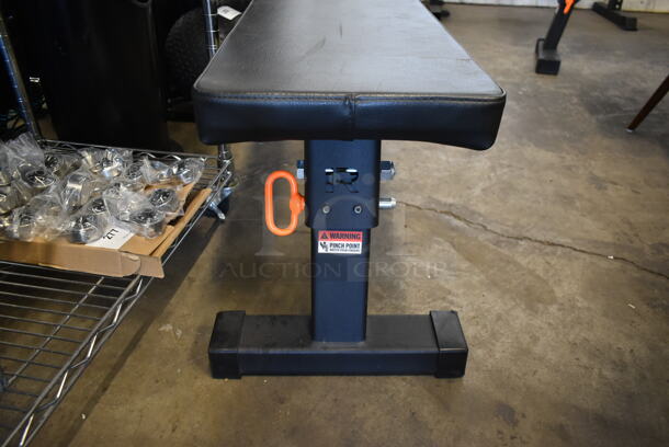 Rogue Metal Black Flat Workout Bench. Stock Picture - Cosmetic Condition May Vary. - Image 4 of 5