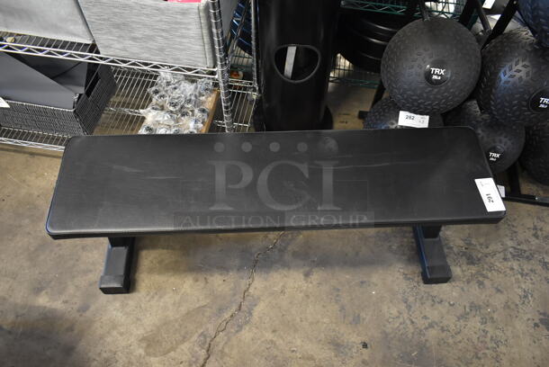Rogue Metal Black Flat Workout Bench. Stock Picture - Cosmetic Condition May Vary. - Image 5 of 5