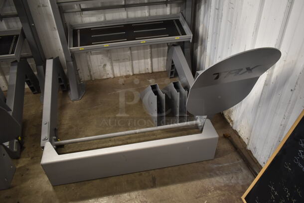 TRX Metal Gray Floor Style 4 Tier Suspension Bay w/ Dumbbell Racks and Target Pull Up Bar. - Image 2 of 8