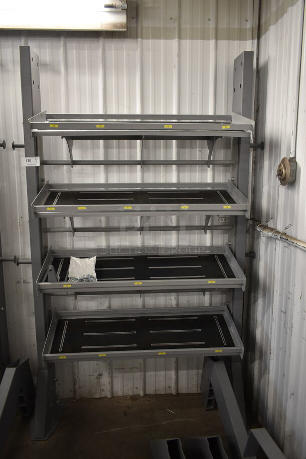 TRX Metal Gray Floor Style 4 Tier Suspension Bay w/ Dumbbell Racks and Target Pull Up Bar. - Image 4 of 8