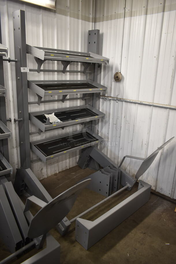 TRX Metal Gray Floor Style 4 Tier Suspension Bay w/ Dumbbell Racks and Target Pull Up Bar. - Image 8 of 8