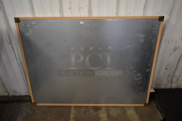 Wood Pattern Framed Black Board. - Image 4 of 4