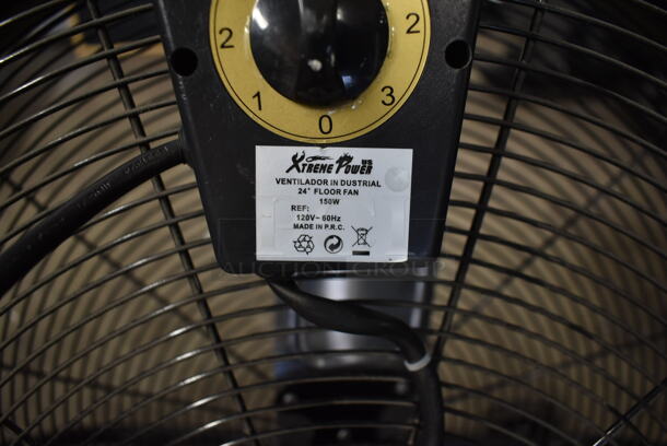 Xtreme Power Metal Commercial Floor Style 24" Fan. 120 Volts, 1 Phase. Tested and Working! - Image 6 of 8