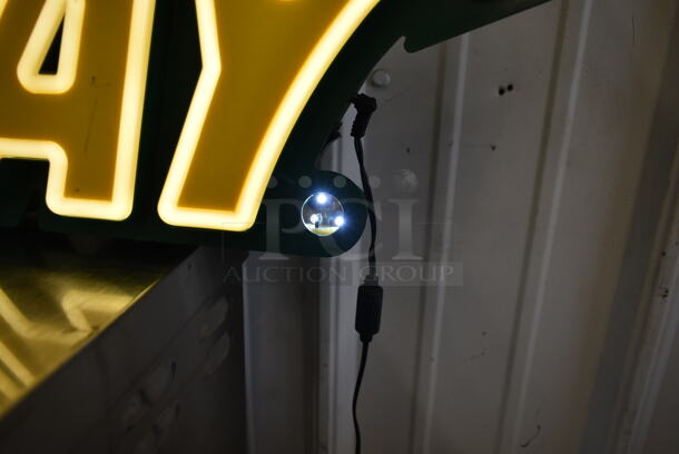 Subway Light Up Sign. Tested and Working!  - Image 3 of 6
