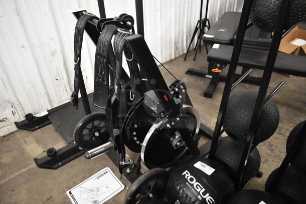 Run Rocket RR-112.3 Black Metal Floor Style Variable Resistance Pulley w/ Tether. - Image 4 of 8