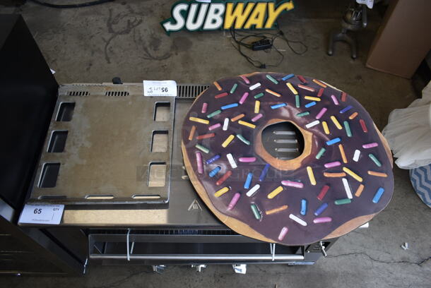 ALL ONE MONEY! Lot of Metal Insert for Turbochef Rapid Cook Oven and Donut Sign. - Image 1 of 4
