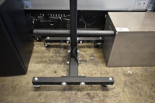 Rogue Black Metal Bumper Plate Weight Rack on Commercial Casters. - Image 2 of 5