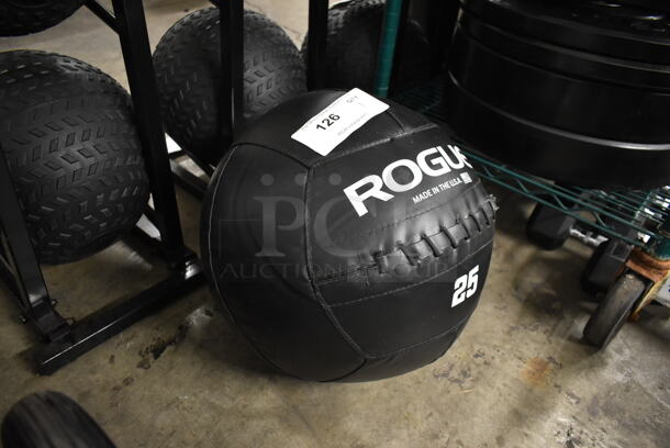 Rogue Black 25 Pound Medicine Ball. - Image 2 of 5