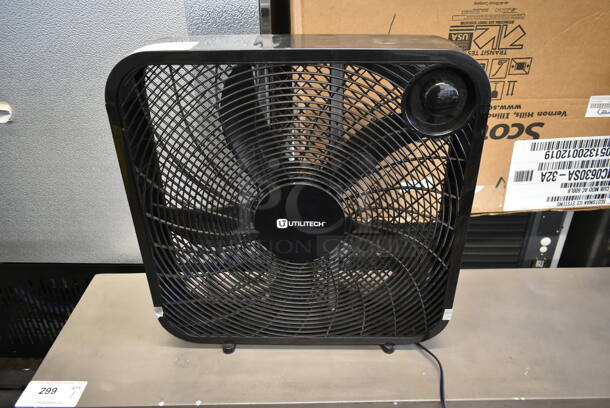 Utilitech FB50-16HB Black Poly Box Fan. 120 Volts, 1 Phase. Tested and Working! - Image 1 of 7