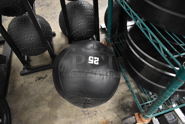 Rogue Black 25 Pound Medicine Ball. - Image 5 of 5